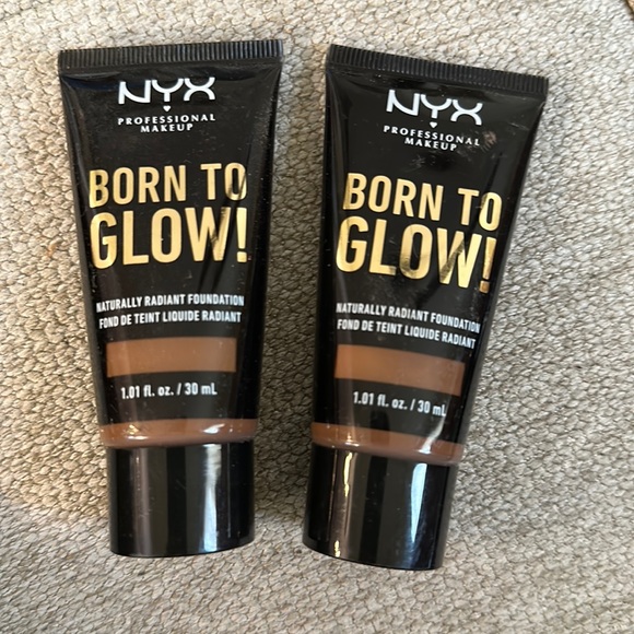NYX BORN TO GLOW! NATURALLY RADIANT FOUNDATION (2 pack) BTGRF21 Cocoa New - Picture 1 of 1